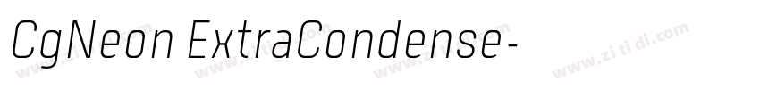 CgNeon ExtraCondense字体转换 CgNeon ExtraCondense字体转换
